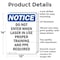 Signmission Do Not Enter When Laser In Use OSHA Notice Sign, Aluminum, 10in W x 14in L, 2PK OS-2PACK-NS-A-1014-V-11245 - alternate 6